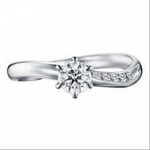 Load image into Gallery viewer, 10K 1/4 CT Moissanite Ring