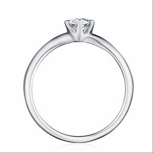 10K 1/4 CT Moissanite Ring