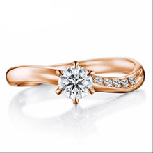 Load image into Gallery viewer, 10K 1/4 CT Moissanite Ring