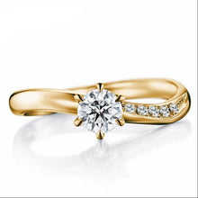 Load image into Gallery viewer, 10K 1/4 CT Moissanite Ring