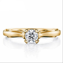 Load image into Gallery viewer, 10K 1/4 CT Moissanite Ring