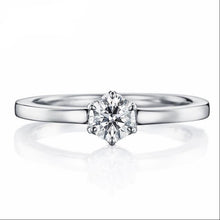 Load image into Gallery viewer, 10K 1/4 CT Moissanite Ring