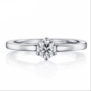 10K 1/4 CT Moissanite Ring