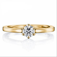 Load image into Gallery viewer, 10K 1/4 CT Moissanite Ring