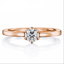 Load image into Gallery viewer, 10K 1/4 CT Moissanite Ring