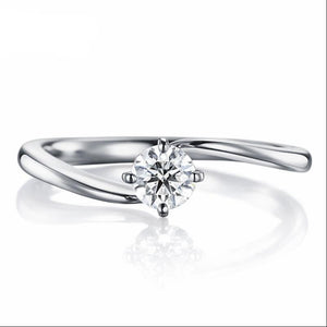 10K 1/4 CT Moissanite Ring