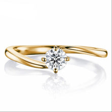 Load image into Gallery viewer, 10K 1/4 CT Moissanite Ring