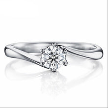 Load image into Gallery viewer, 10K 1/4 CT Moissanite Ring