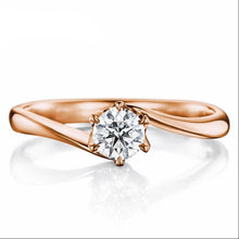 Load image into Gallery viewer, 10K 1/4 CT Moissanite Ring