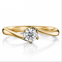 Load image into Gallery viewer, 10K 1/4 CT Moissanite Ring