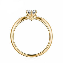 Load image into Gallery viewer, 10K 1/4 CT Moissanite Ring