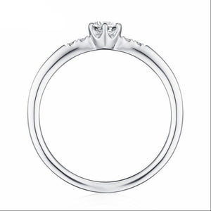 10K 1/3 CT Moissanite Ring