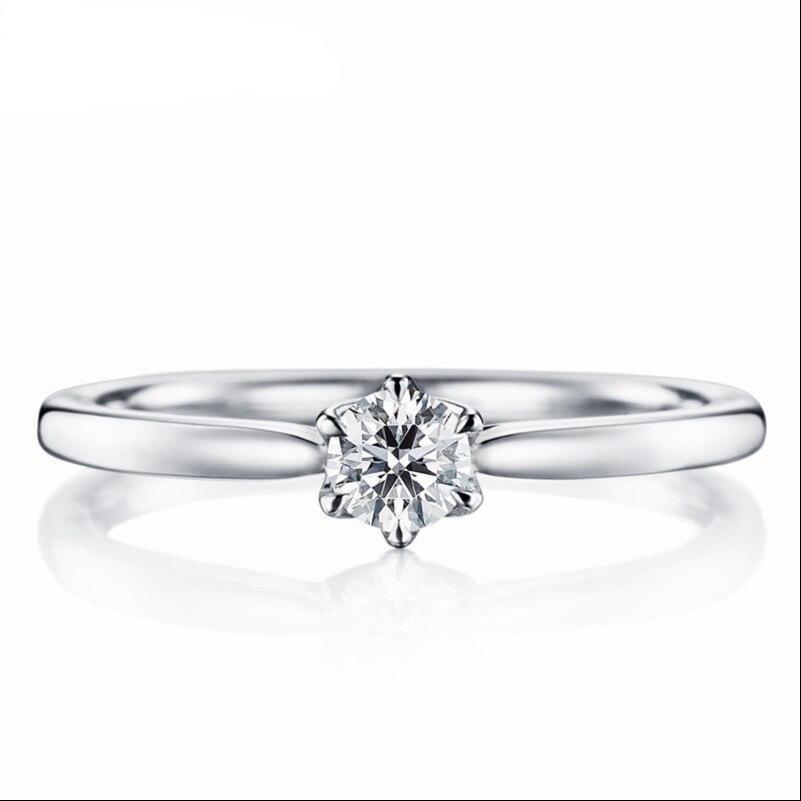 10K 1/4 CT Moissanite Ring