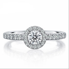 Load image into Gallery viewer, 10K 1/2 CT Moissanite Ring