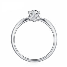 Load image into Gallery viewer, 10K 1/4 CT Moissanite Ring