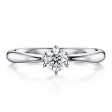 Load image into Gallery viewer, 10K 1/4 CT Moissanite Ring