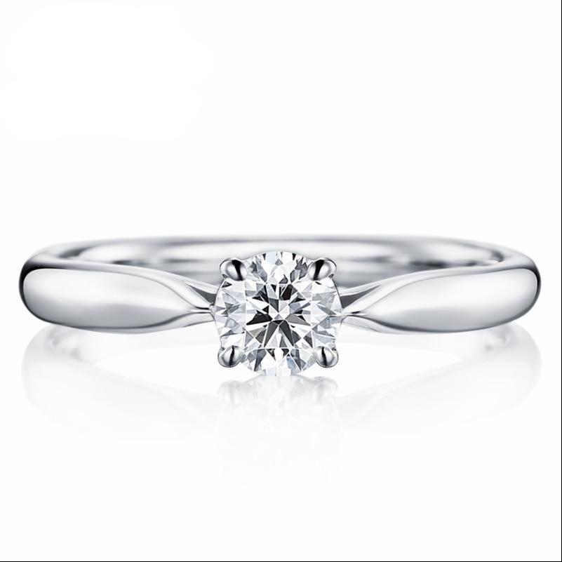 10K 1/4 CT Moissanite Ring