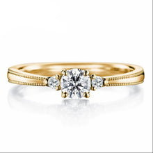 Load image into Gallery viewer, 10K 1/3 CT Moissanite Ring