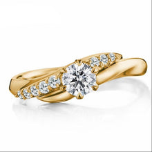 Load image into Gallery viewer, 10k 2/5 CT Moissanite Ring