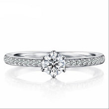 Load image into Gallery viewer, 10K 1/3 CT Moissanite Ring