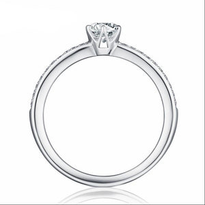 10K 1/3 CT Moissanite Ring