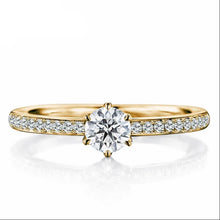 Load image into Gallery viewer, 10K 1/3 CT Moissanite Ring