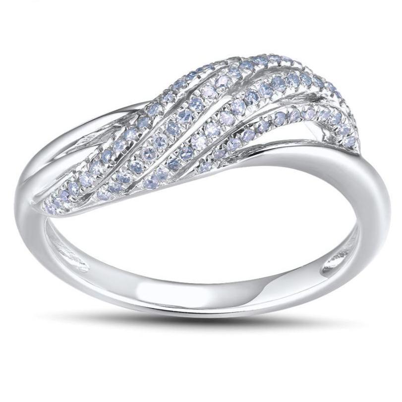 14K White Gold Diamond Ring