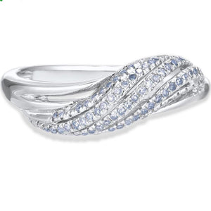 14K White Gold Diamond Ring