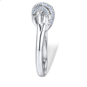 14K White Gold Diamond Ring