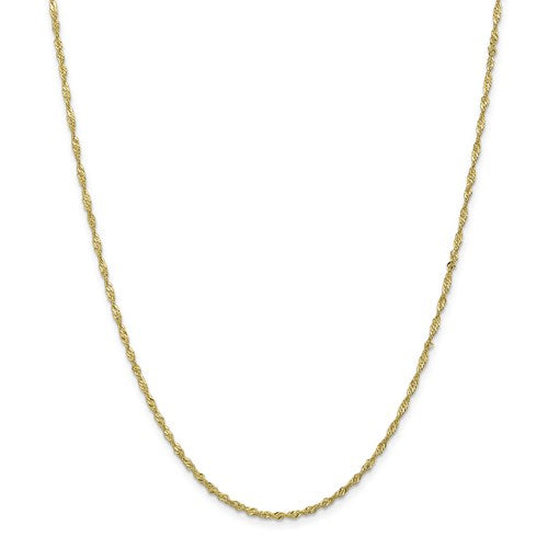 10K Gold Singapore Chain 1.7mm