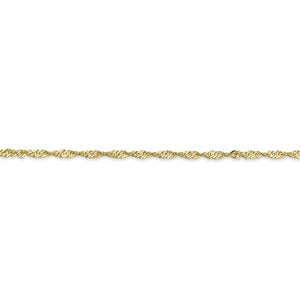 10K Gold Singapore Chain 1.7mm