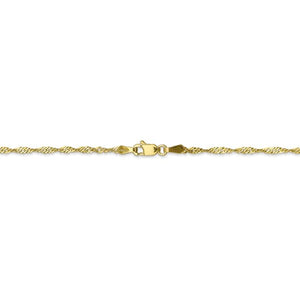 10K Gold Singapore Chain 1.7mm