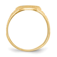 Load image into Gallery viewer, Mens 14K Diamond Signet Ring