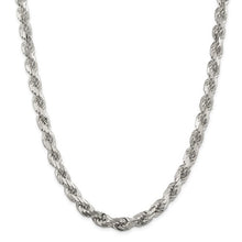 Load image into Gallery viewer, Sterling Silver Rope Chain 8mm