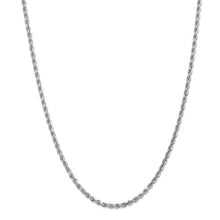 Load image into Gallery viewer, 14K White Gold Rope Chain 3mm