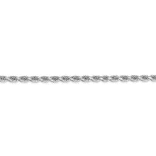 Load image into Gallery viewer, 14K White Gold Rope Chain 3mm