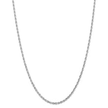 Load image into Gallery viewer, 10K White Gold Rope Chain 3mm