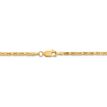 Load image into Gallery viewer, 14K Yellow Gold Byzantine 2mm